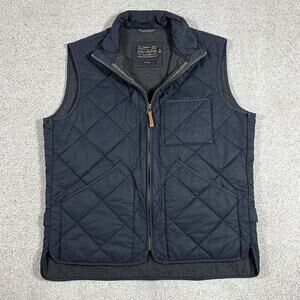 J Crew Vest Mens M Sussex Quilted Full Zip Primaloft Insulated Outdoor